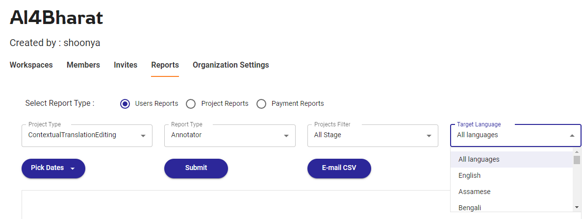 Performance & Progress Reports